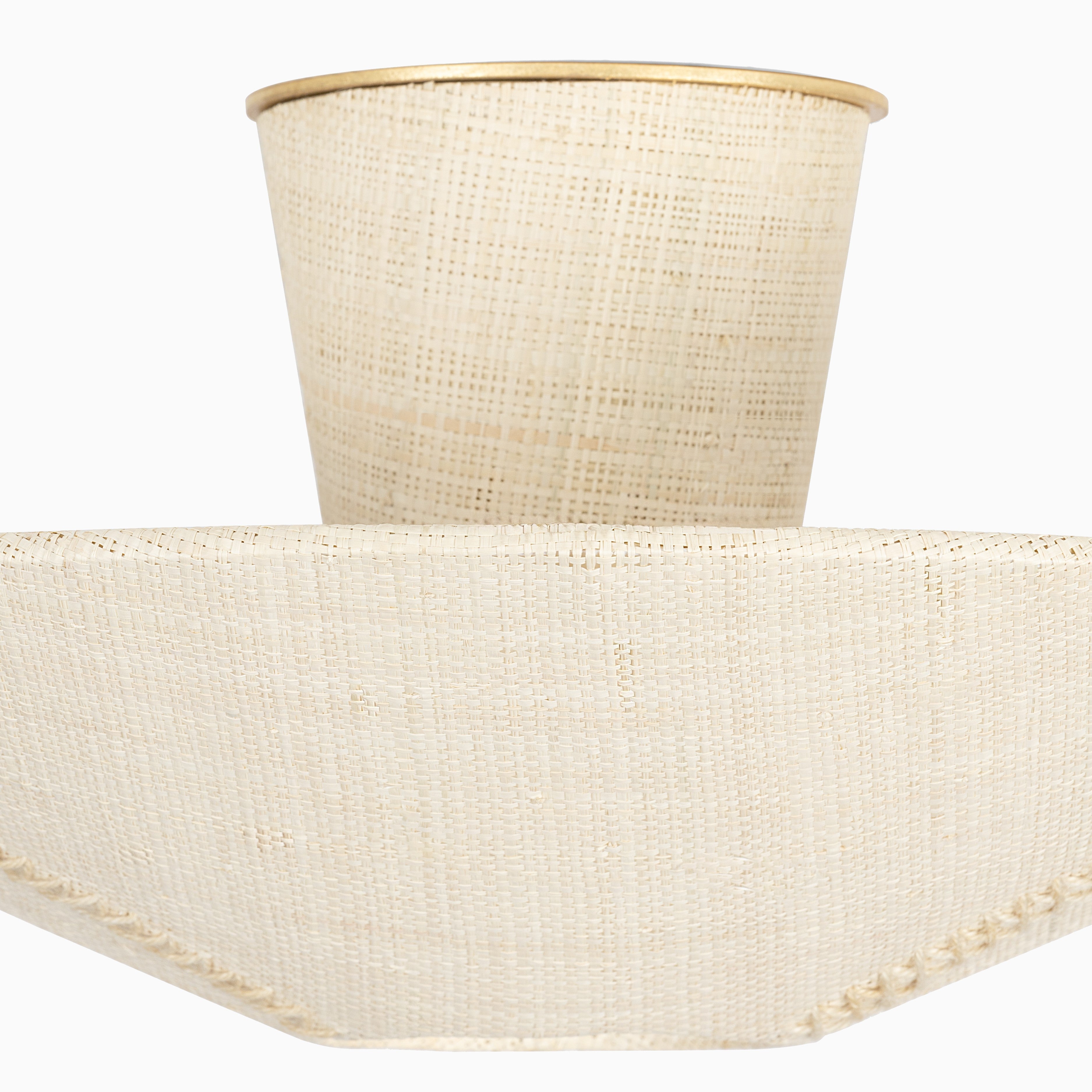 Clementine Semi-Flush in Gold Leaf