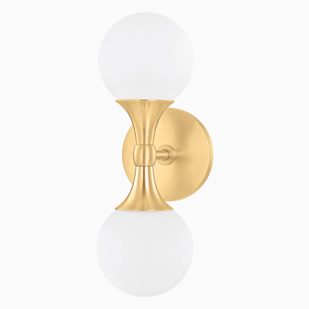 Nicholson Wall Sconce in Aged Brass