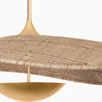 Shalya Pendant in Vintage Gold Leaf