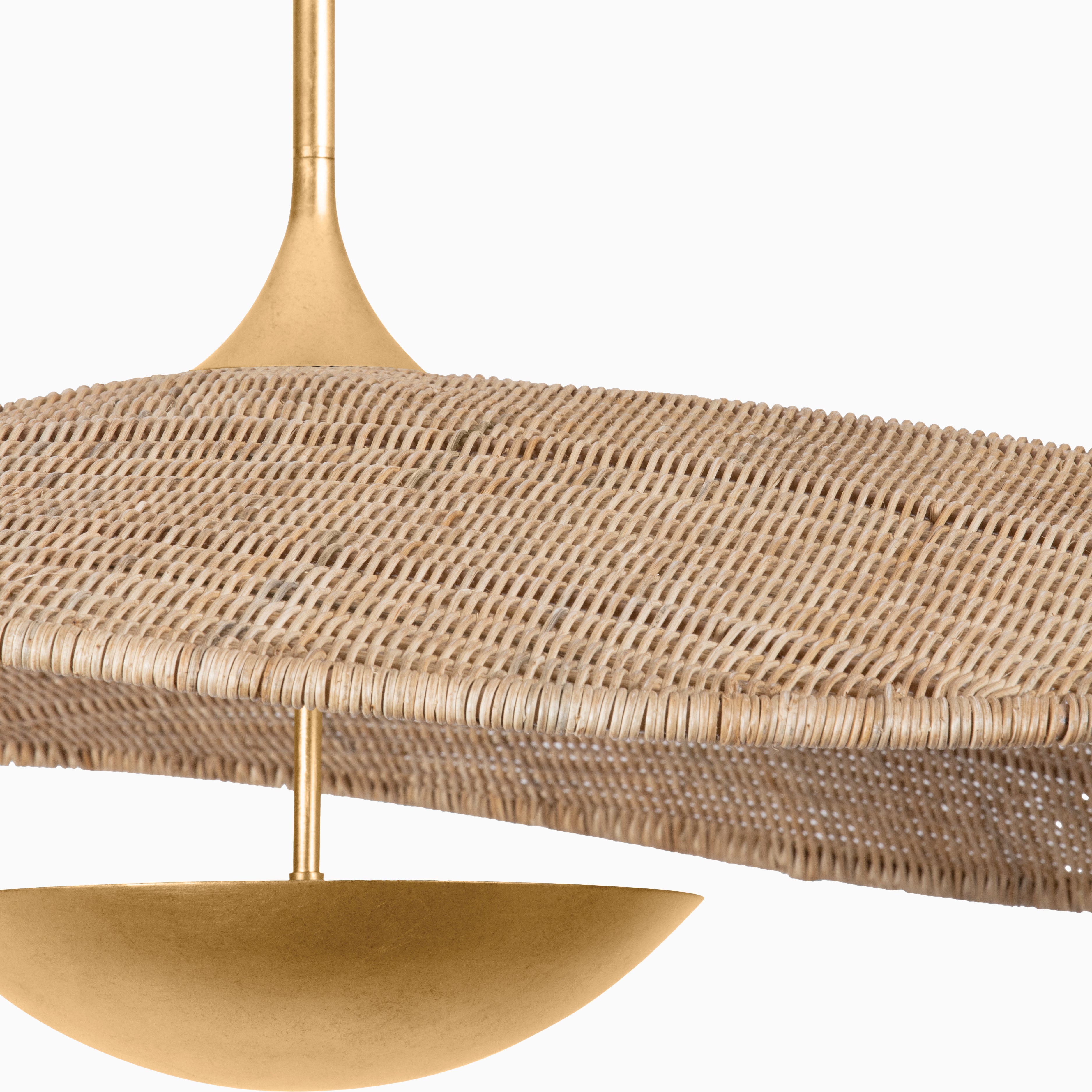 Shalya Pendant in Vintage Gold Leaf