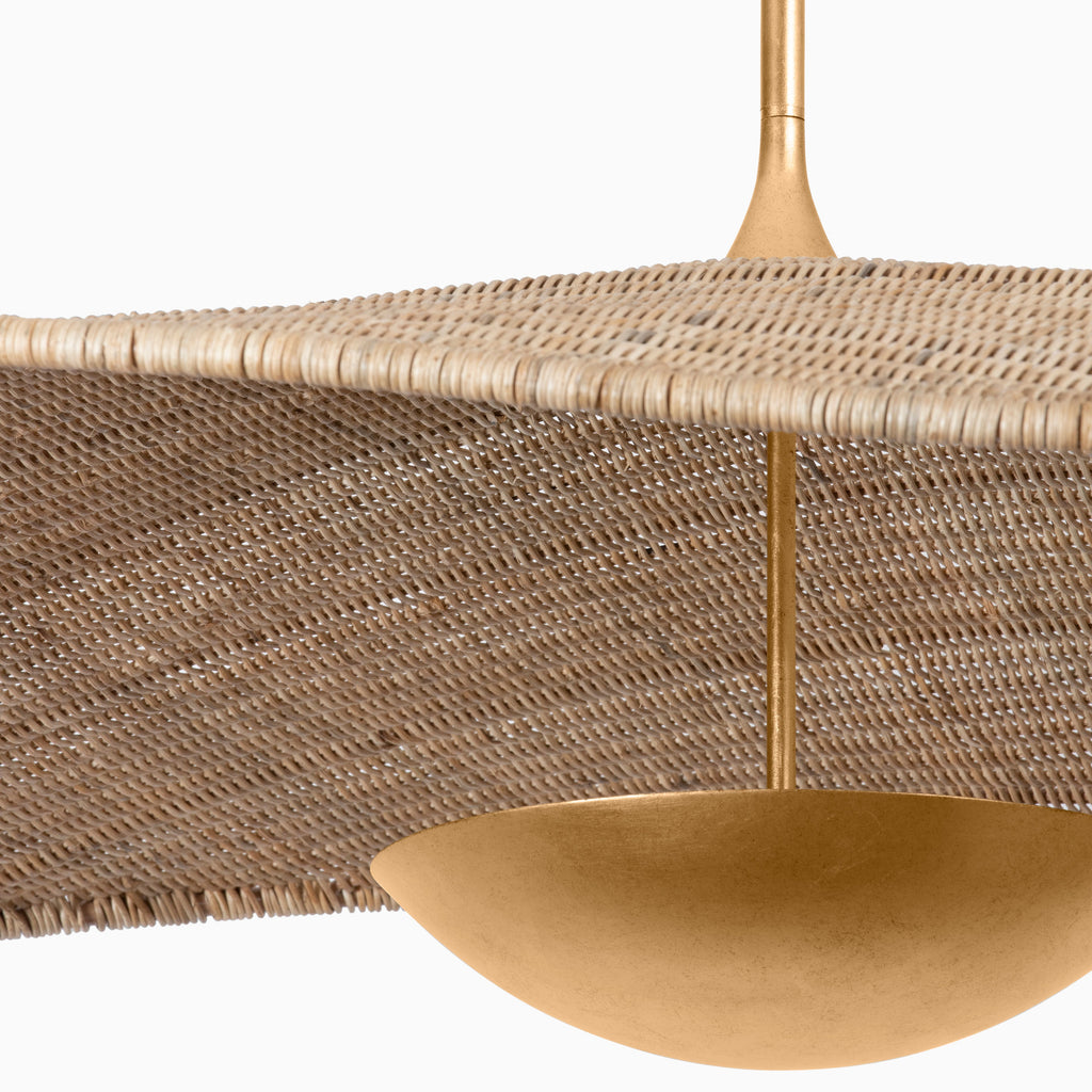 Shalya Pendant in Vintage Gold Leaf