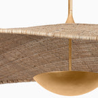 Shalya Pendant in Vintage Gold Leaf