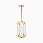 Cillian Pendant In Gold Leaf/White