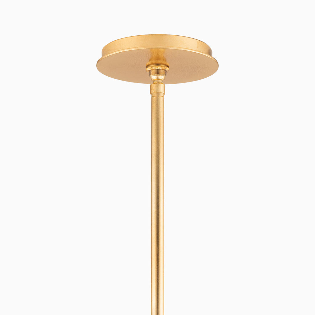 Cillian Pendant In Gold Leaf/White