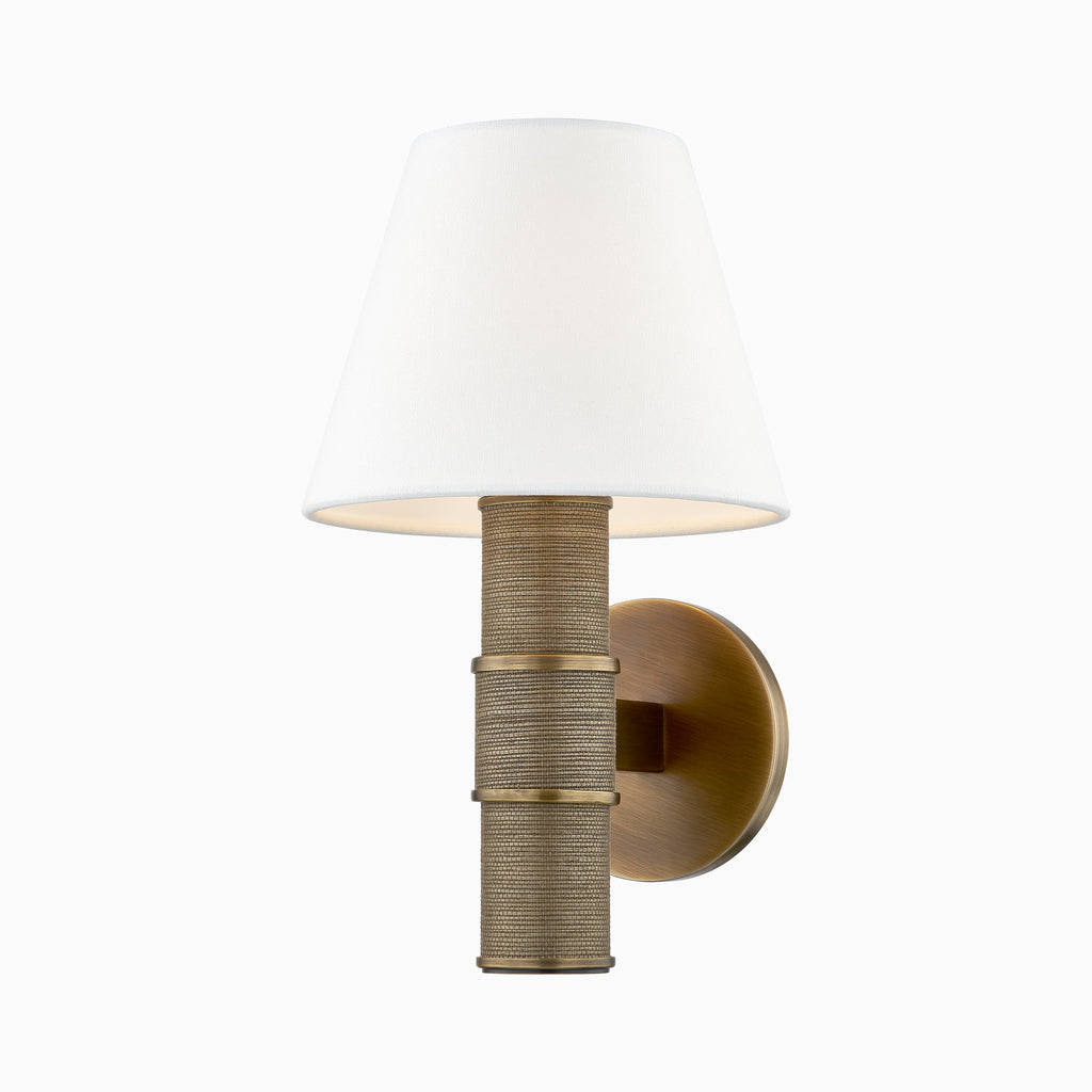 Raya Wall Sconce In Patina Brass