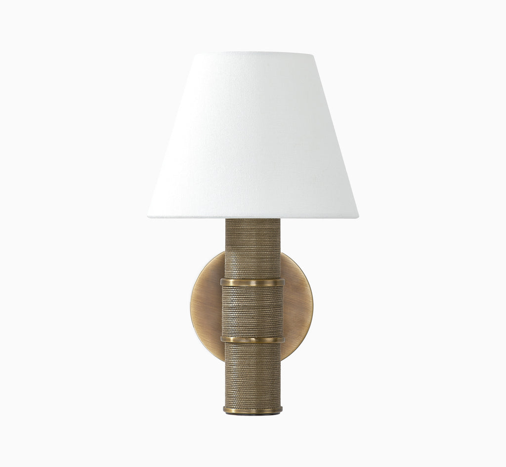 Raya Wall Sconce In Patina Brass