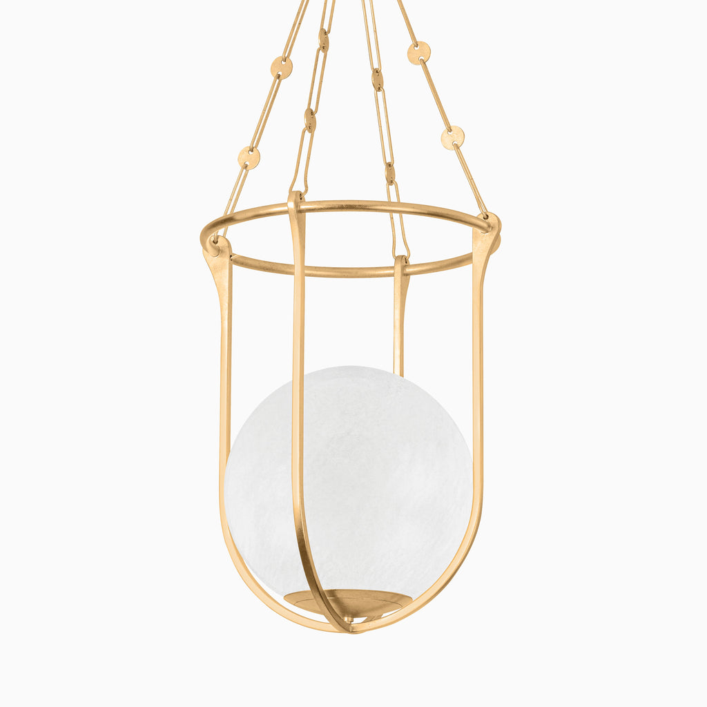 Kylie Lantern In Vintage Gold Leaf