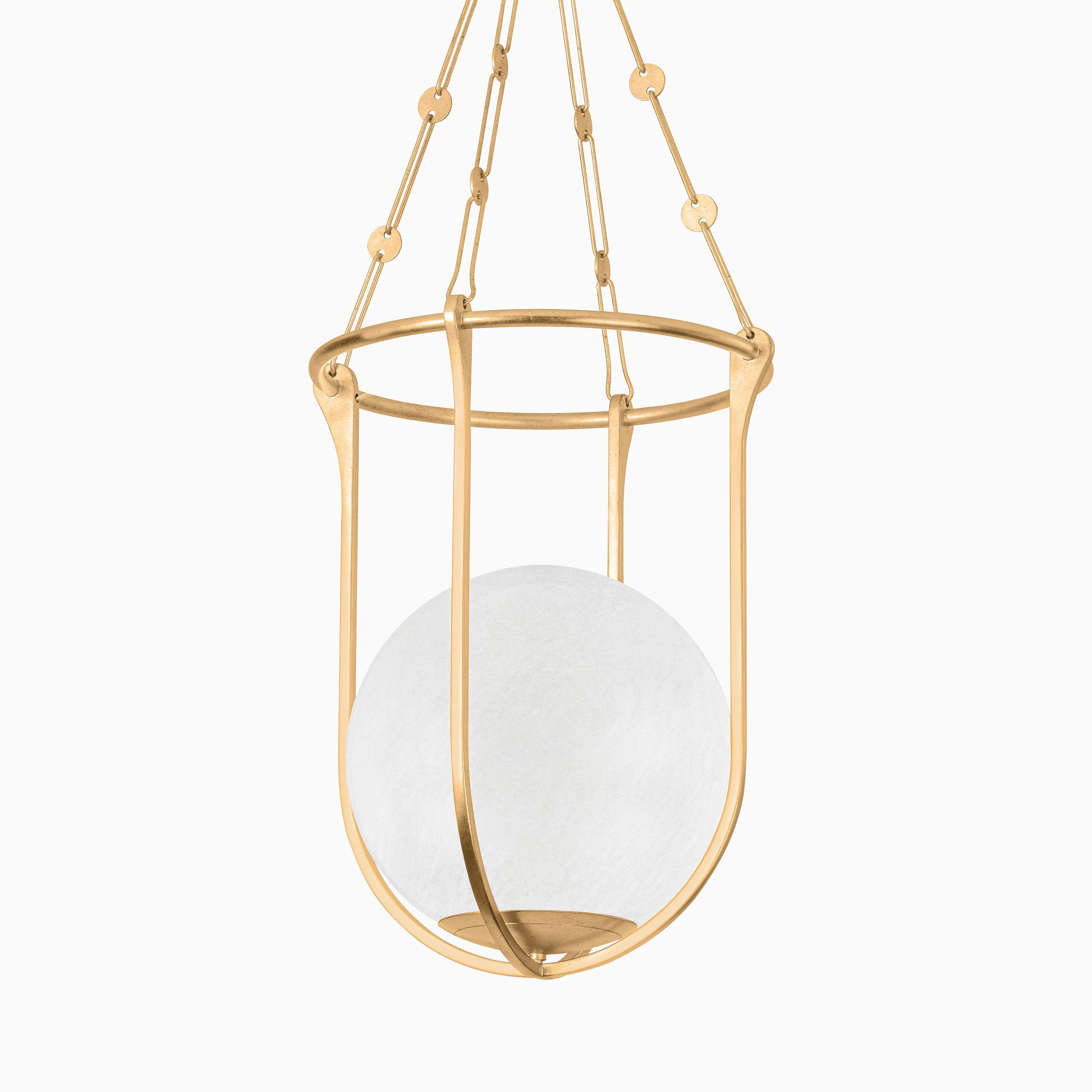 Kylie Lantern In Vintage Gold Leaf