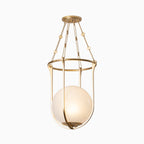 Kylie Lantern In Vintage Gold Leaf