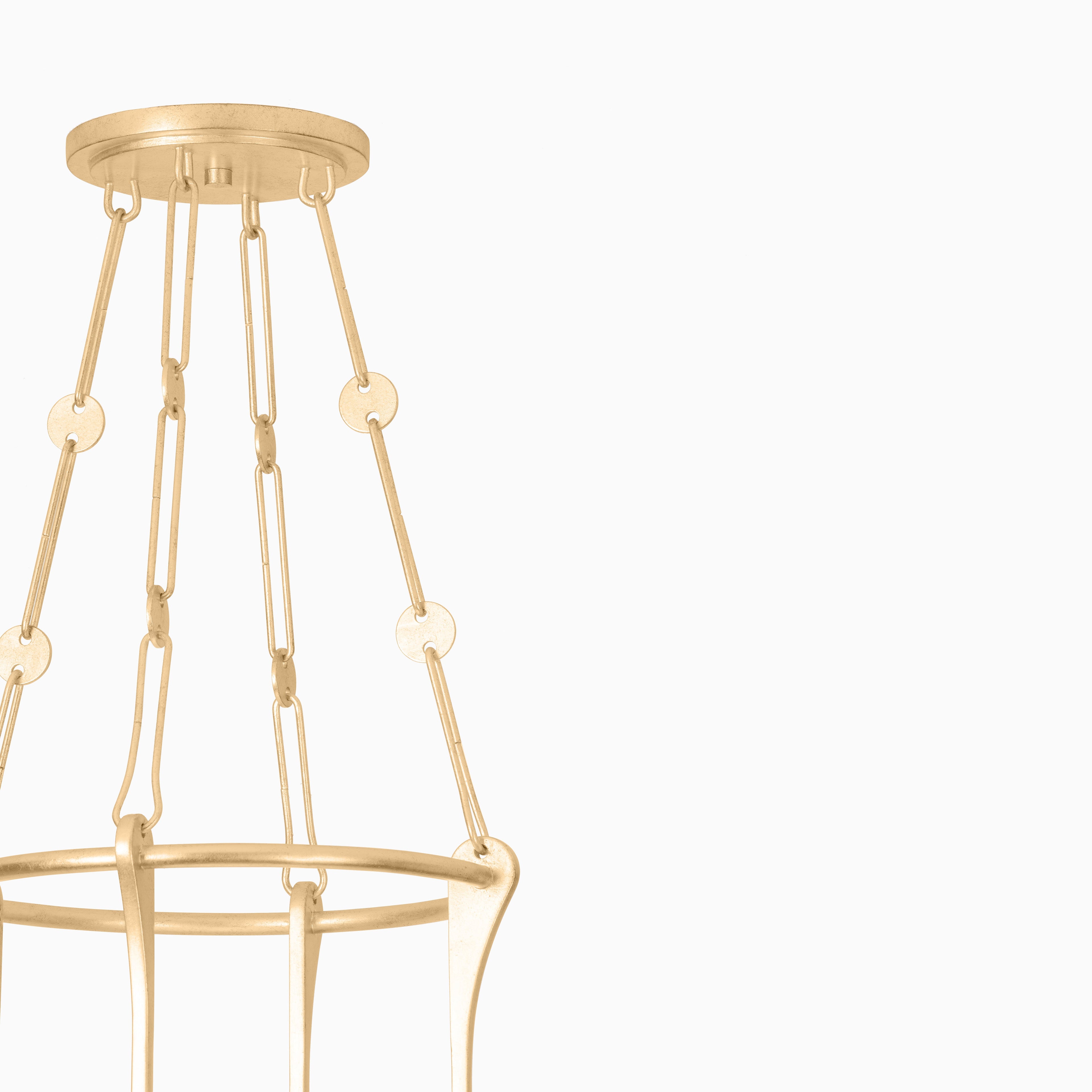 Kylie Lantern In Vintage Gold Leaf