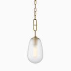 Runa Pendant In Aged Brass
