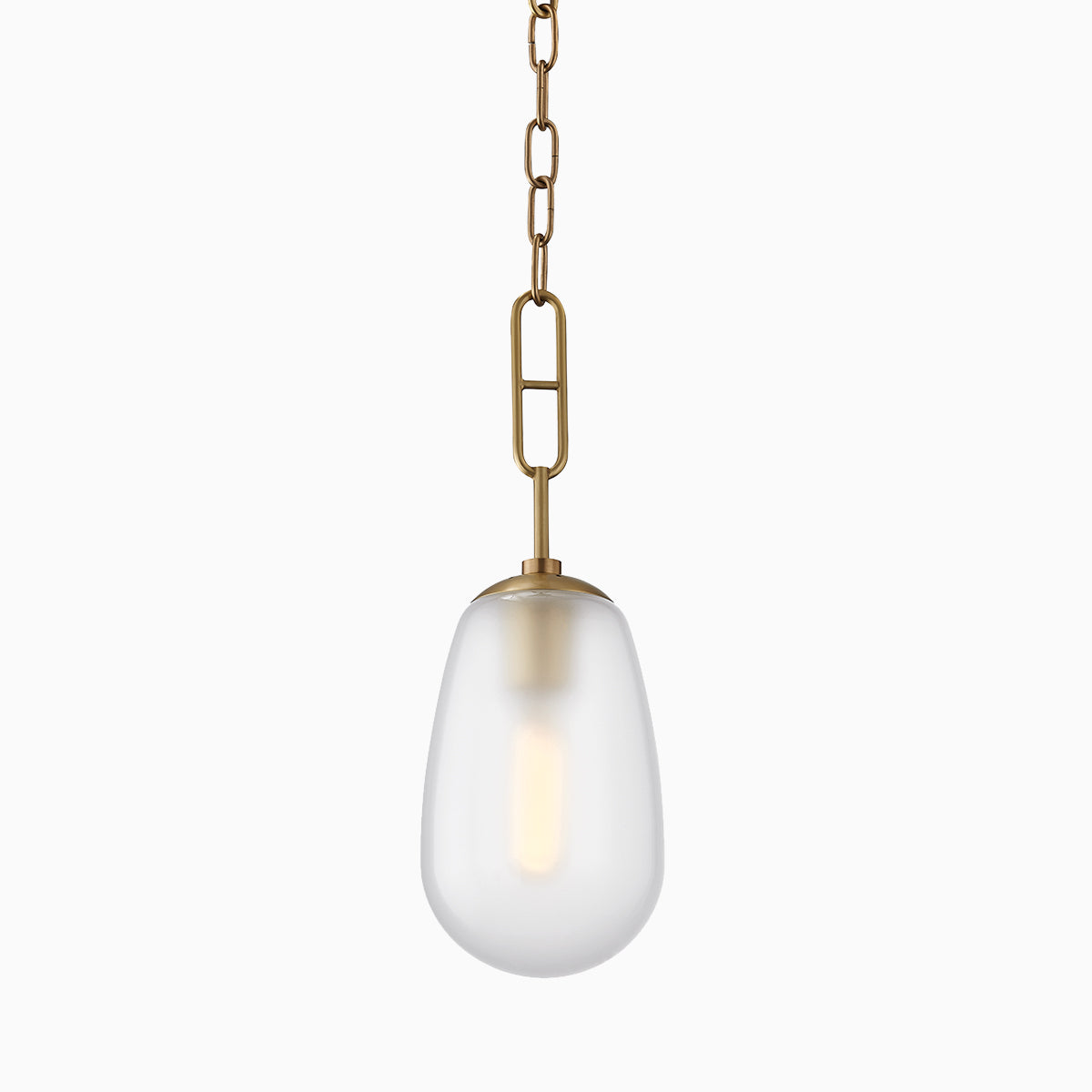 Runa Pendant In Aged Brass
