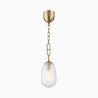 Runa Pendant In Aged Brass