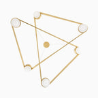 Idris Chandelier In Aged Brass