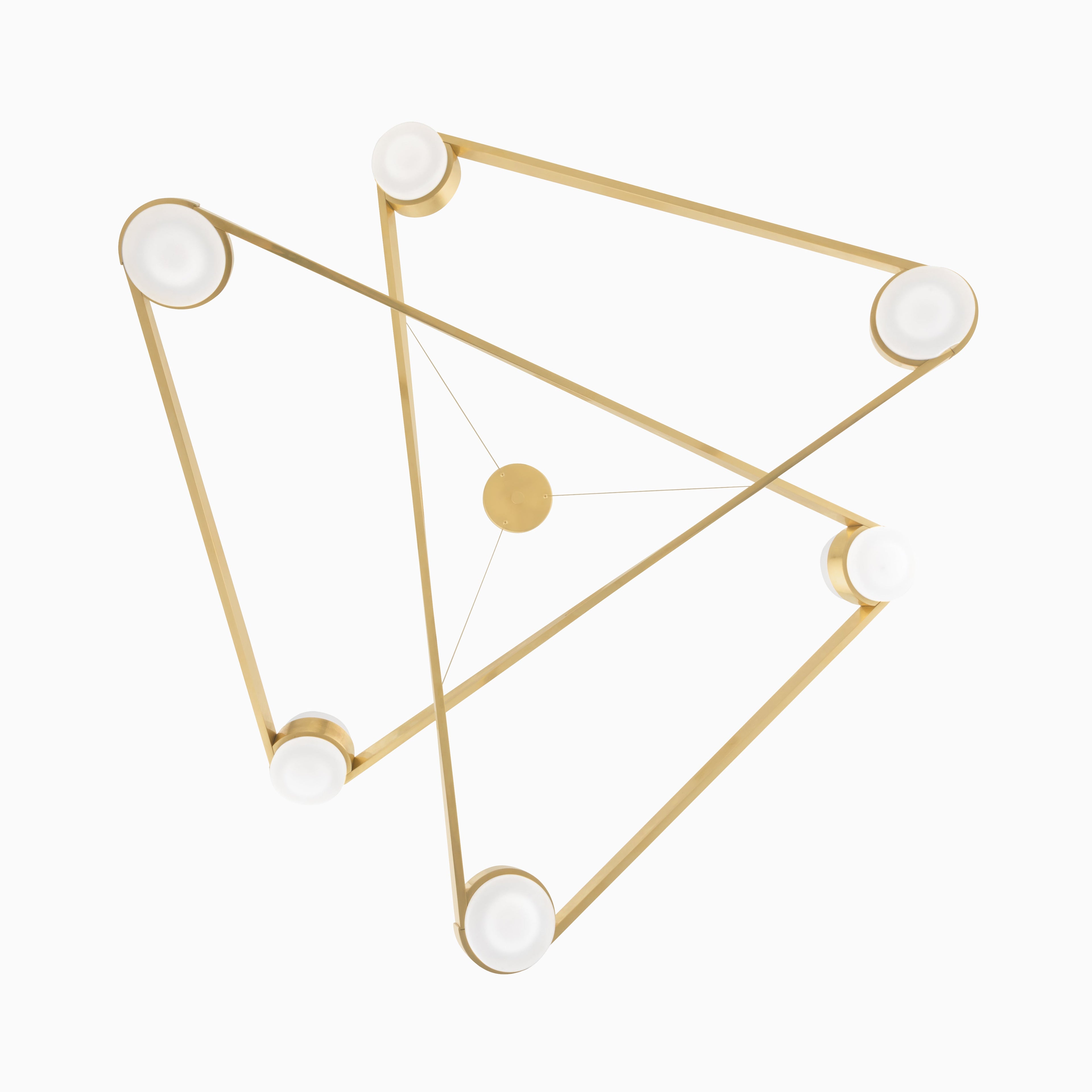 Idris Chandelier In Aged Brass