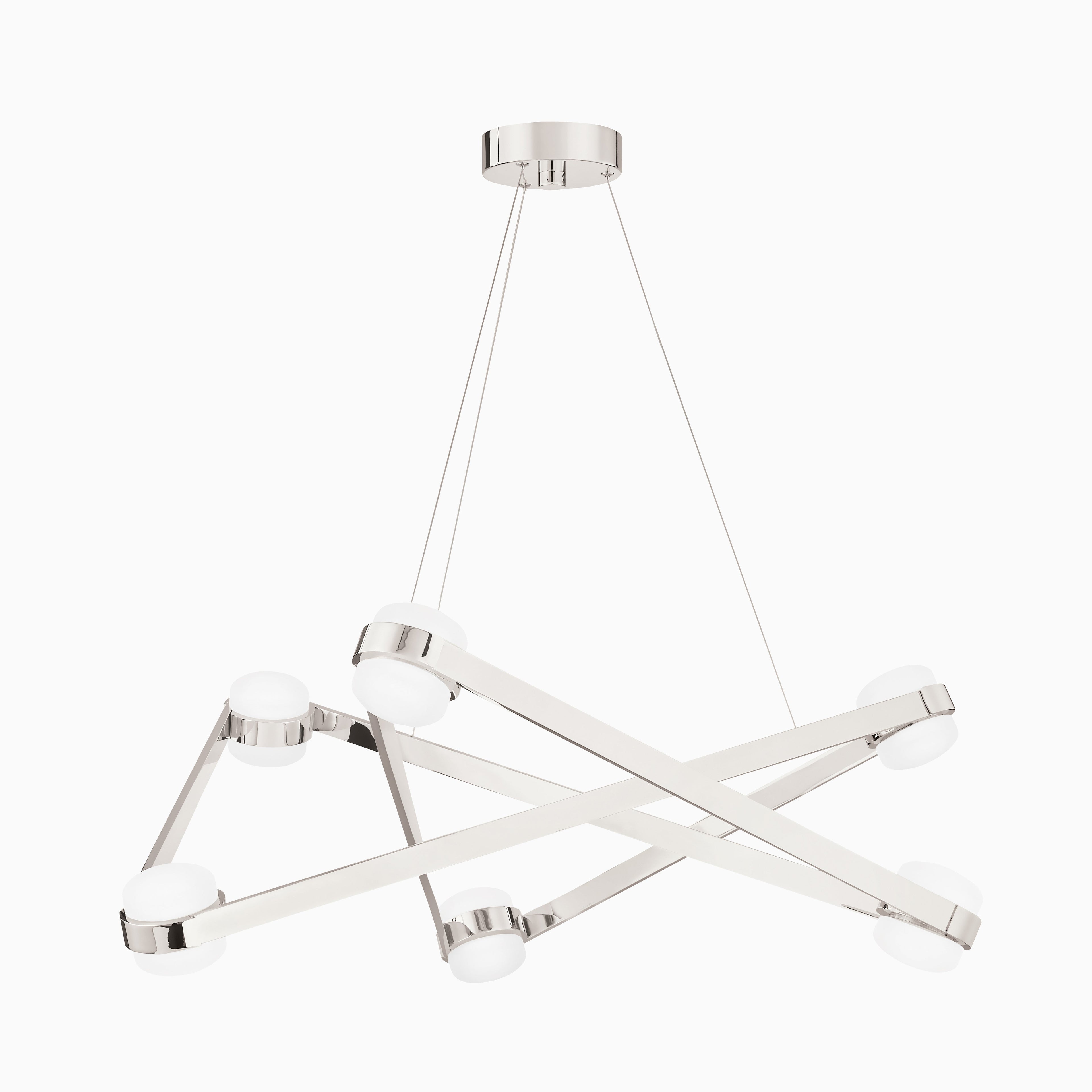 Idris Chandelier In Polished Nickel