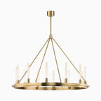 Clement Chandelier In Aged Brass