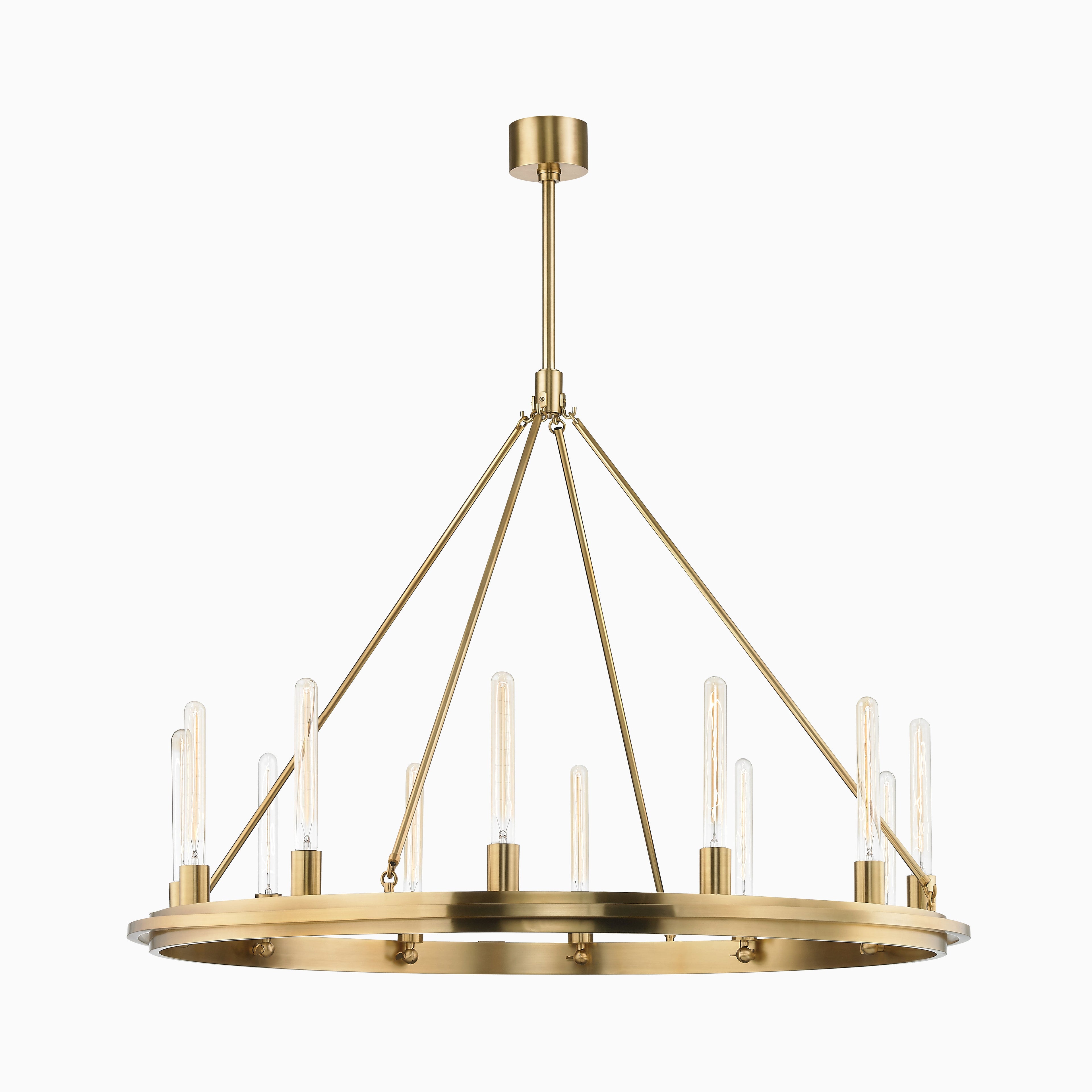 Clement Chandelier In Aged Brass