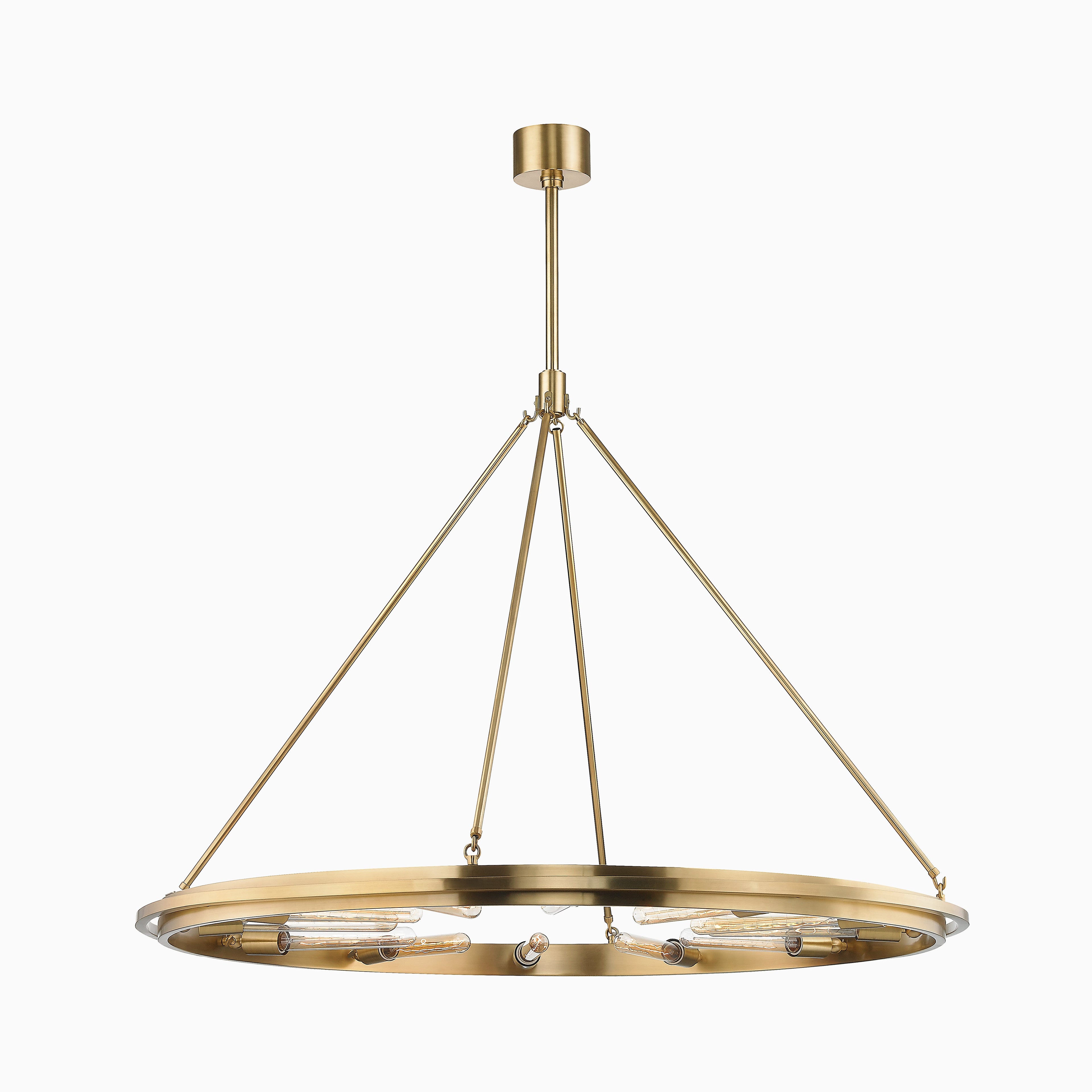 Clement Chandelier In Aged Brass