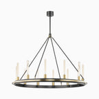 Clement Chandelier In Aged Old Bronze