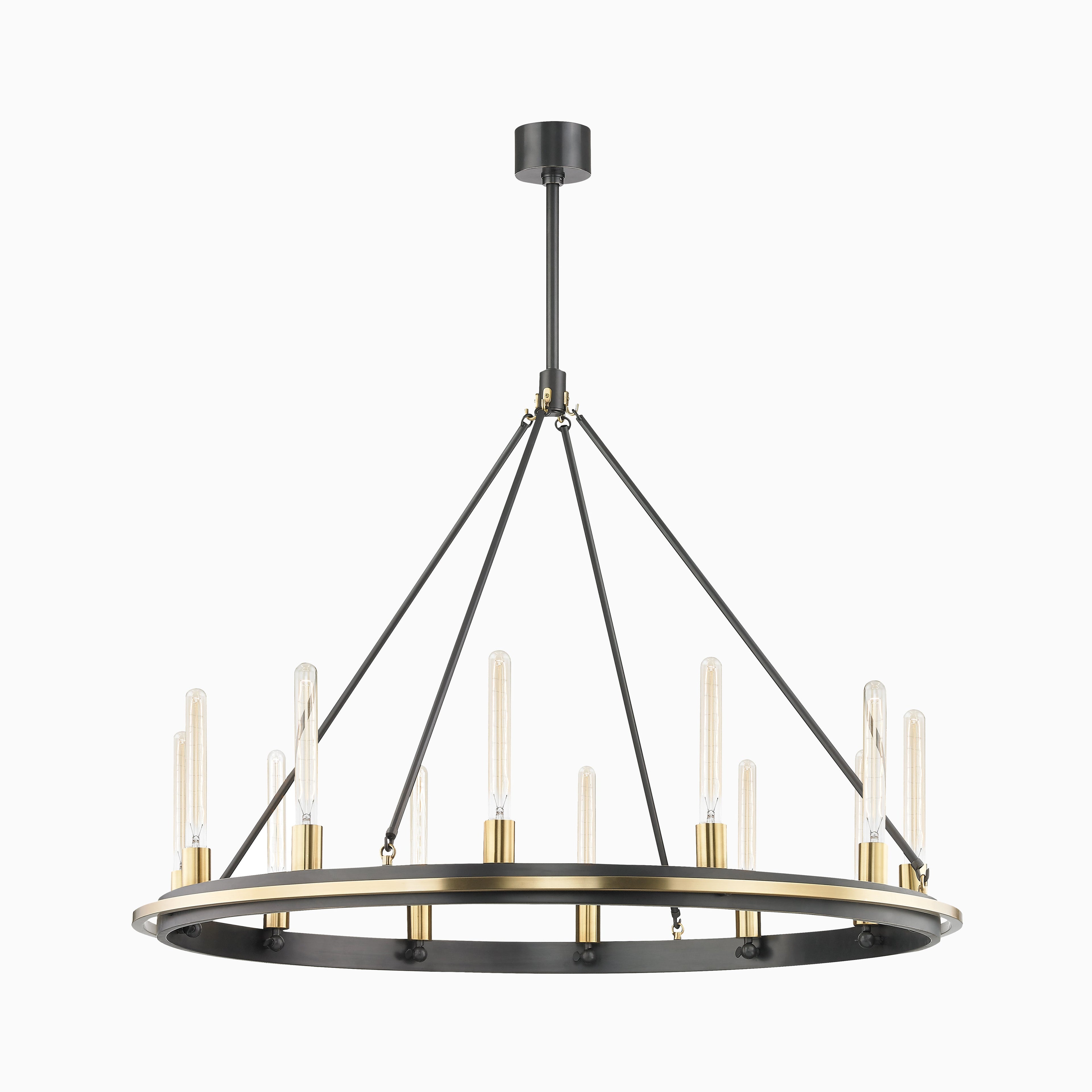 Clement Chandelier In Aged Old Bronze