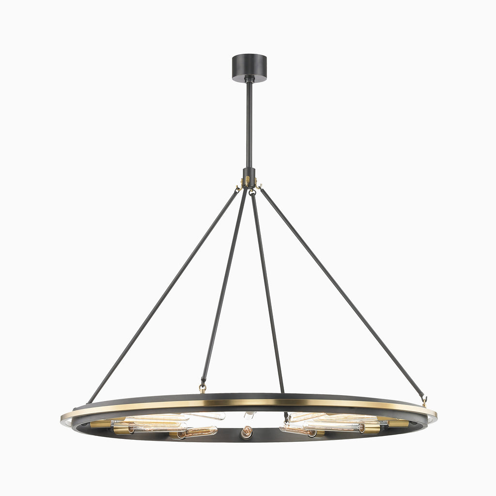 Clement Chandelier In Aged Old Bronze