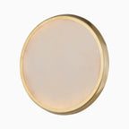 Hurley Flush Mount In Aged Brass