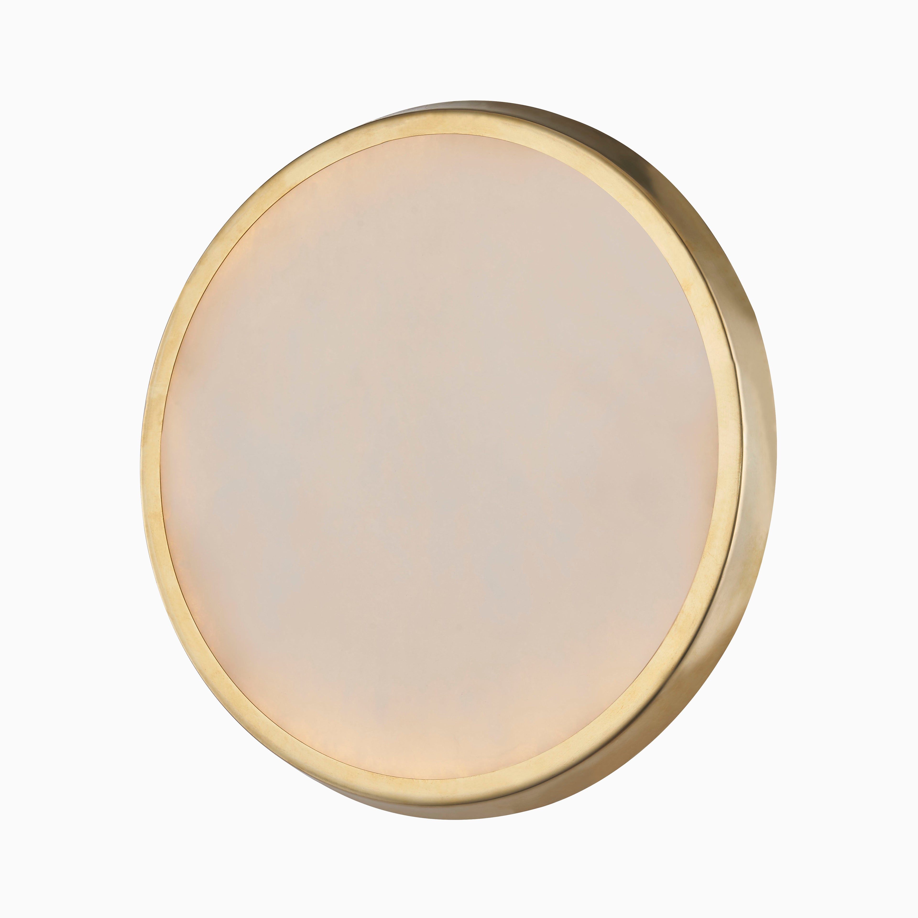 Hurley Flush Mount In Aged Brass