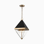 Bernard 10” Lantern in Aged Brass
