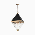 Bernard 15” Lantern in Aged Brass