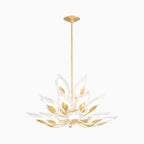 Magnolia Chandelier In Gold Leaf