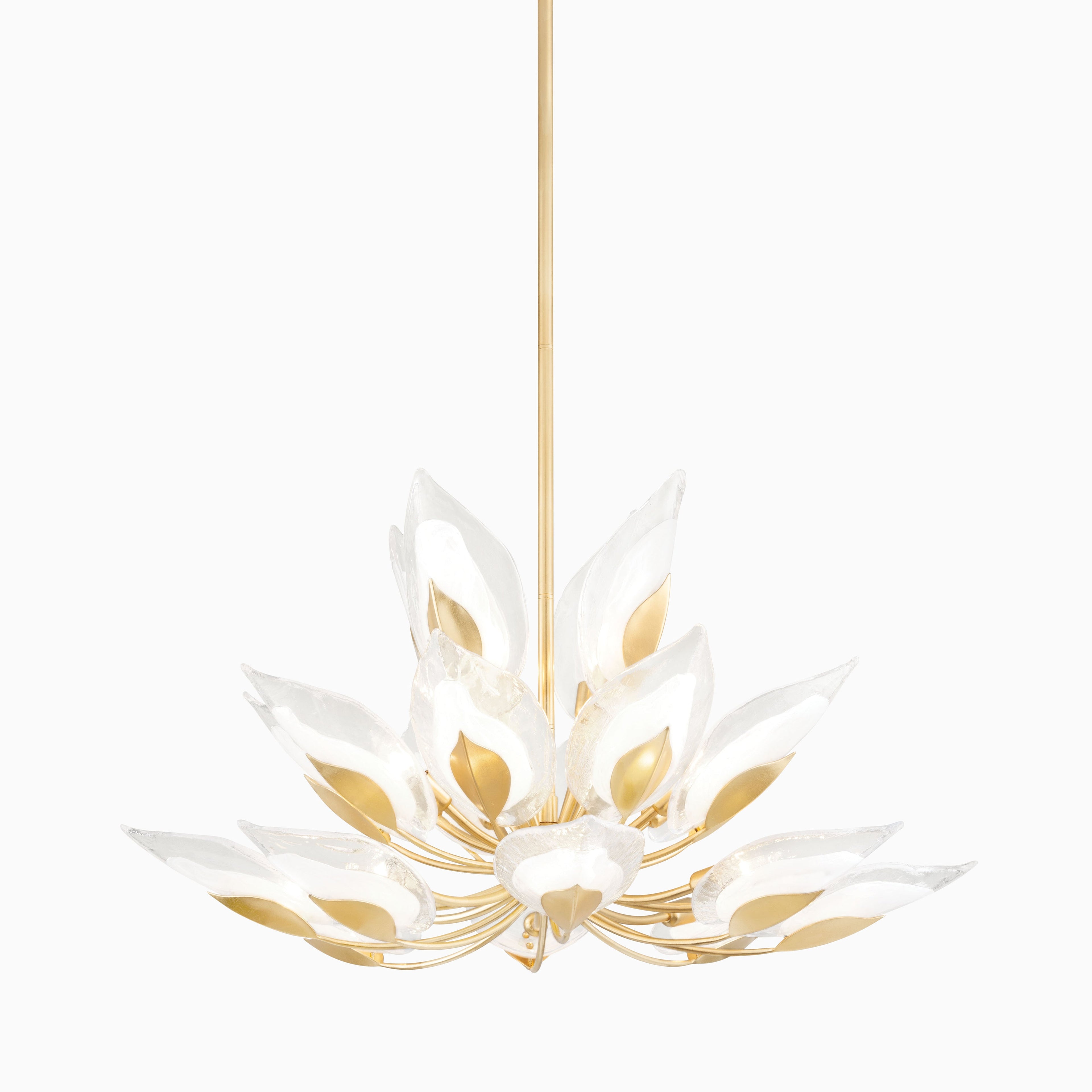 Magnolia Chandelier In Gold Leaf