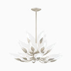 Magnolia Chandelier In Silver Leaf