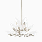 Magnolia Chandelier In Silver Leaf