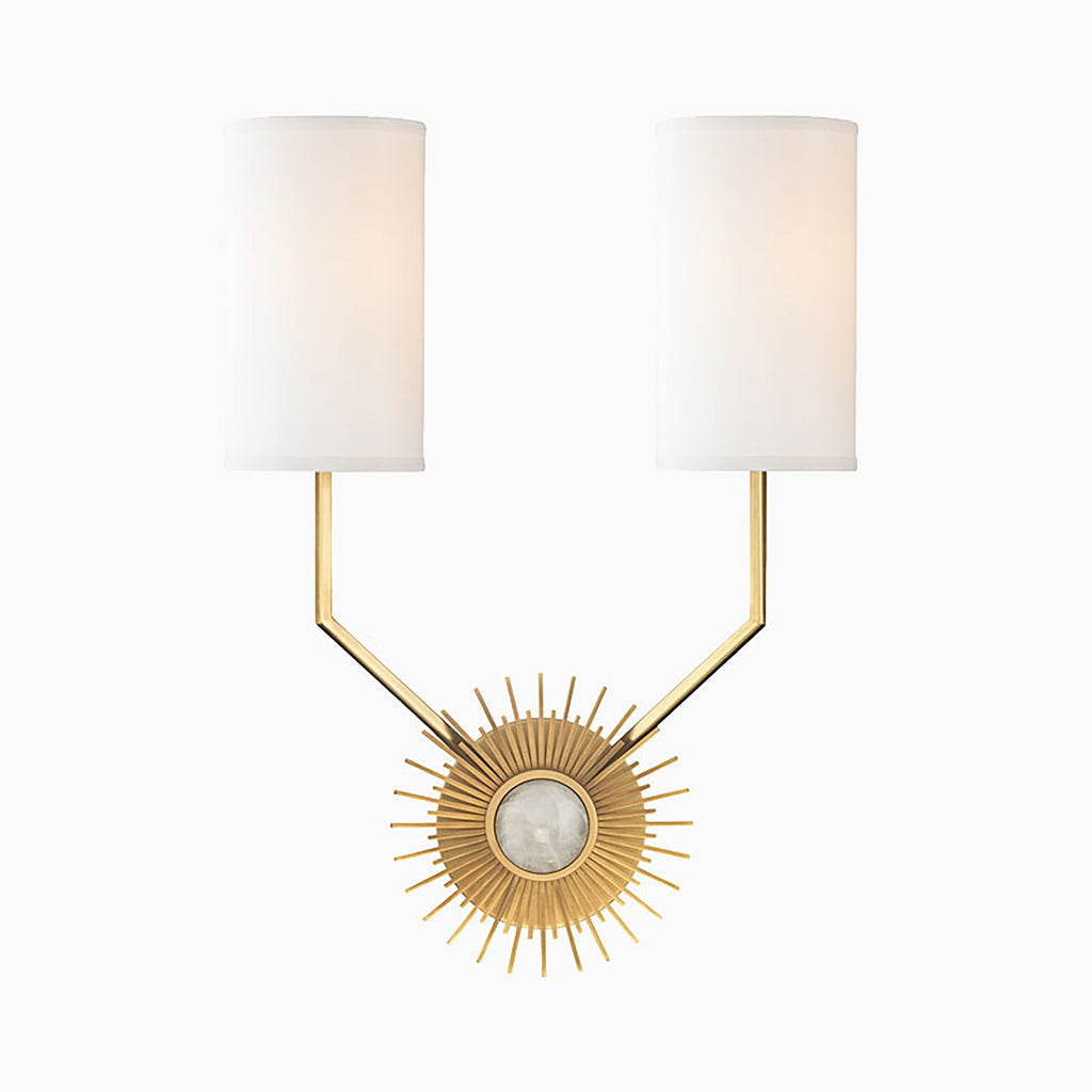 Elio Wall Sconce In Aged Brass