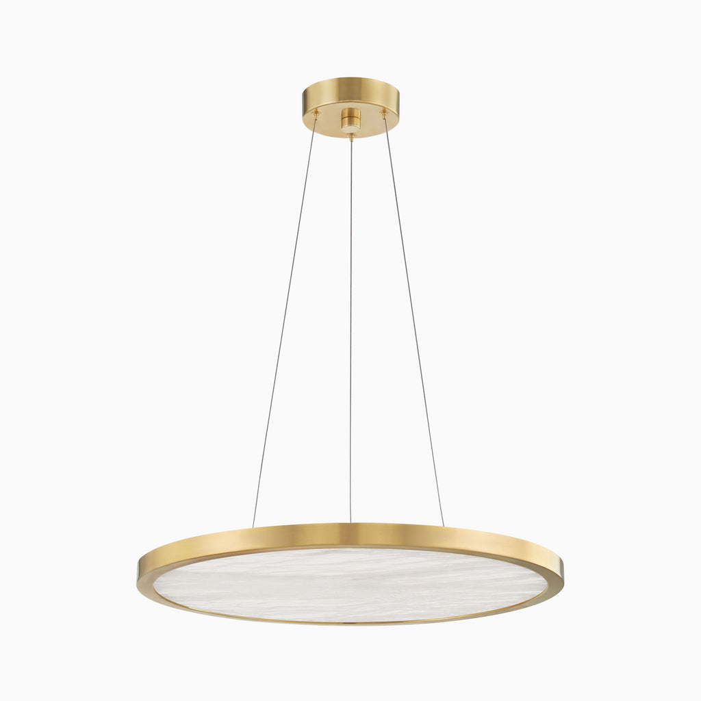 Kennie 24 Chandelier in Aged Brass