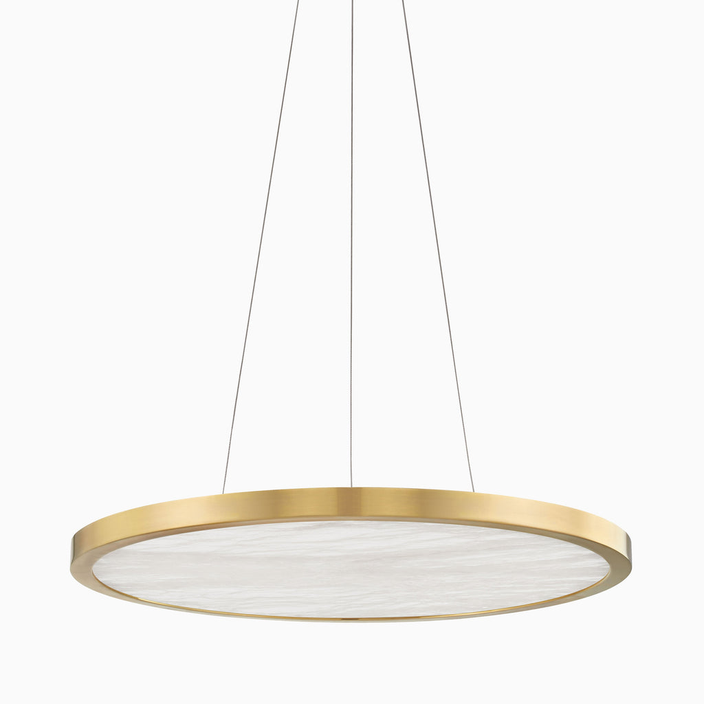 Kennie 24 Chandelier in Aged Brass