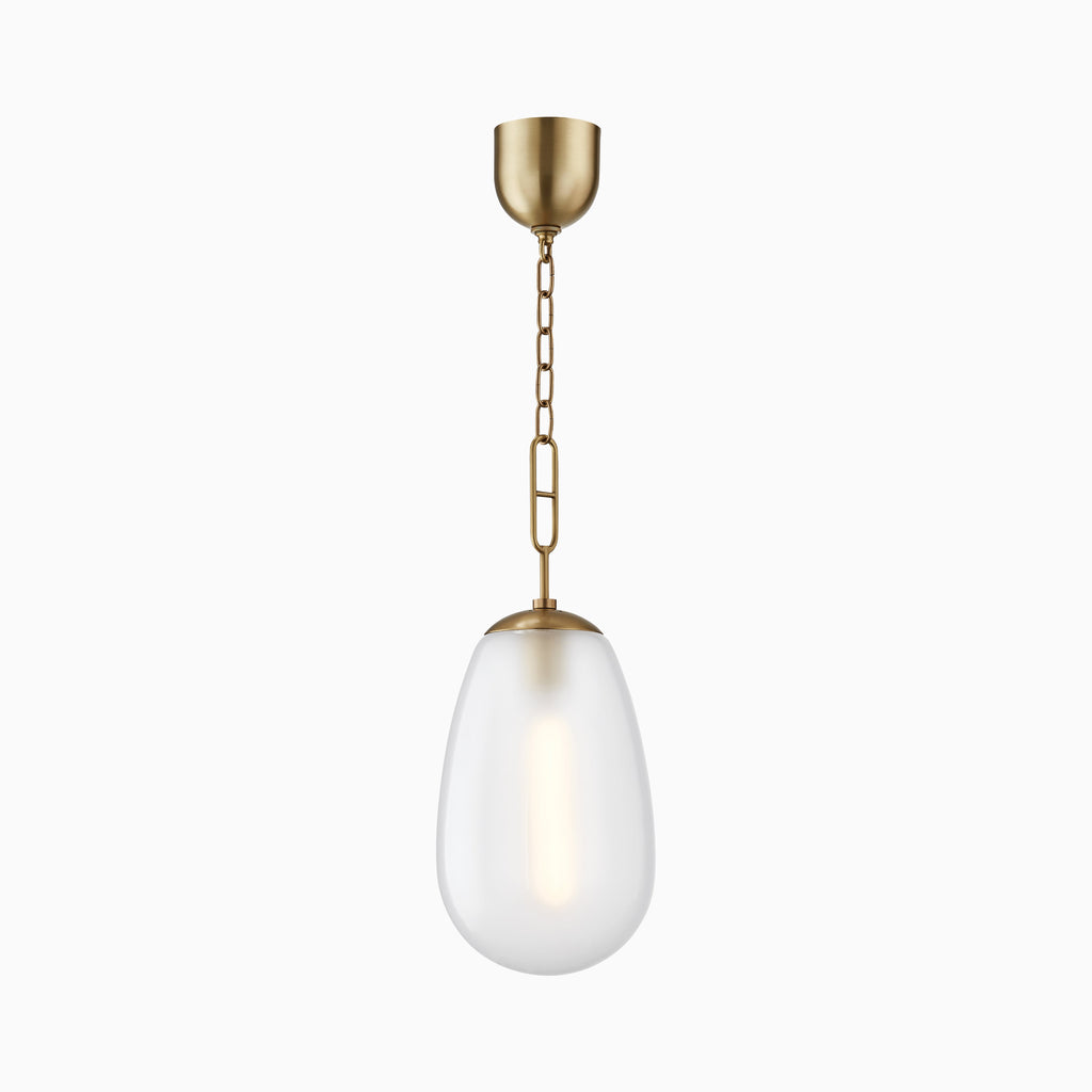 Runa Lantern In Aged Brass