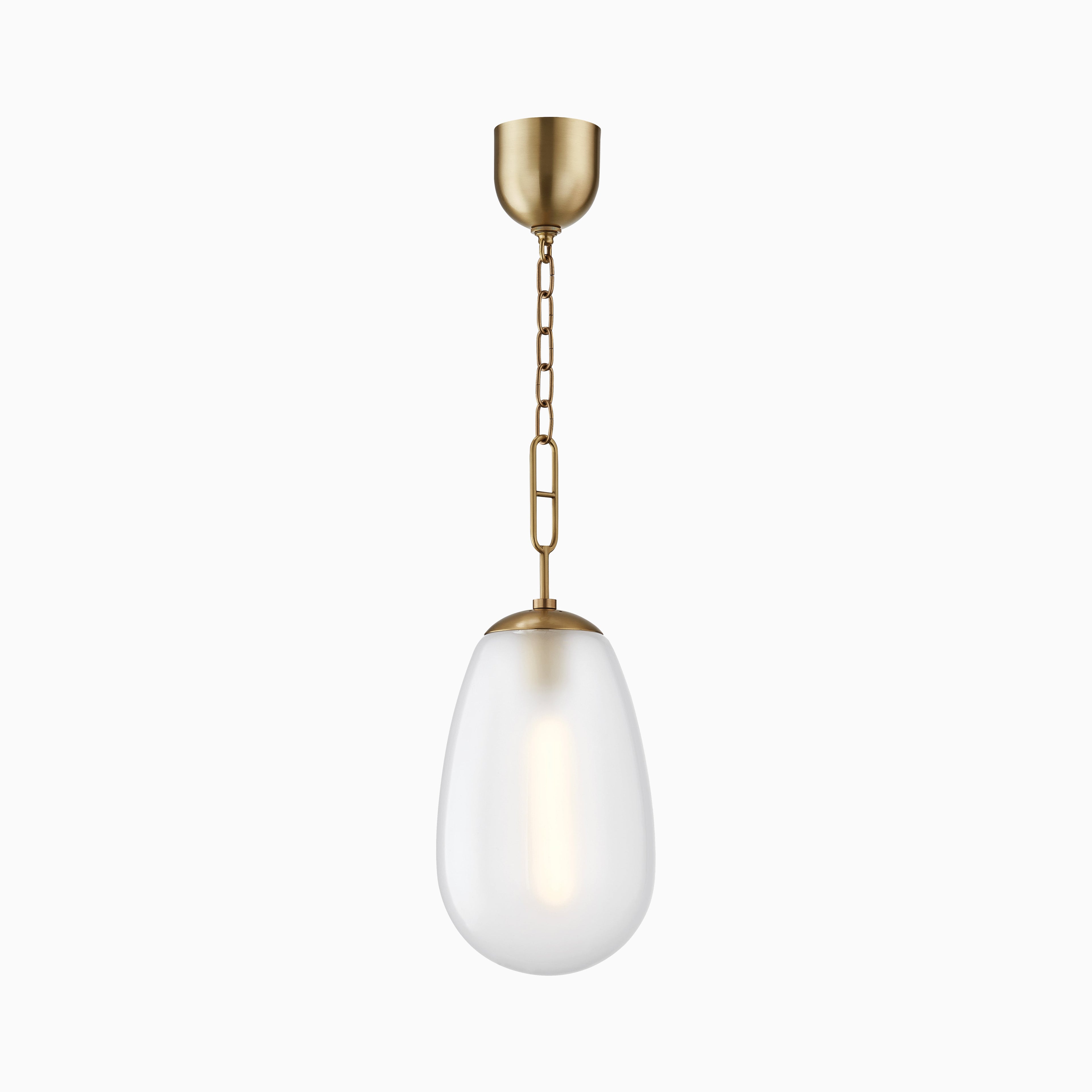 Runa Lantern In Aged Brass