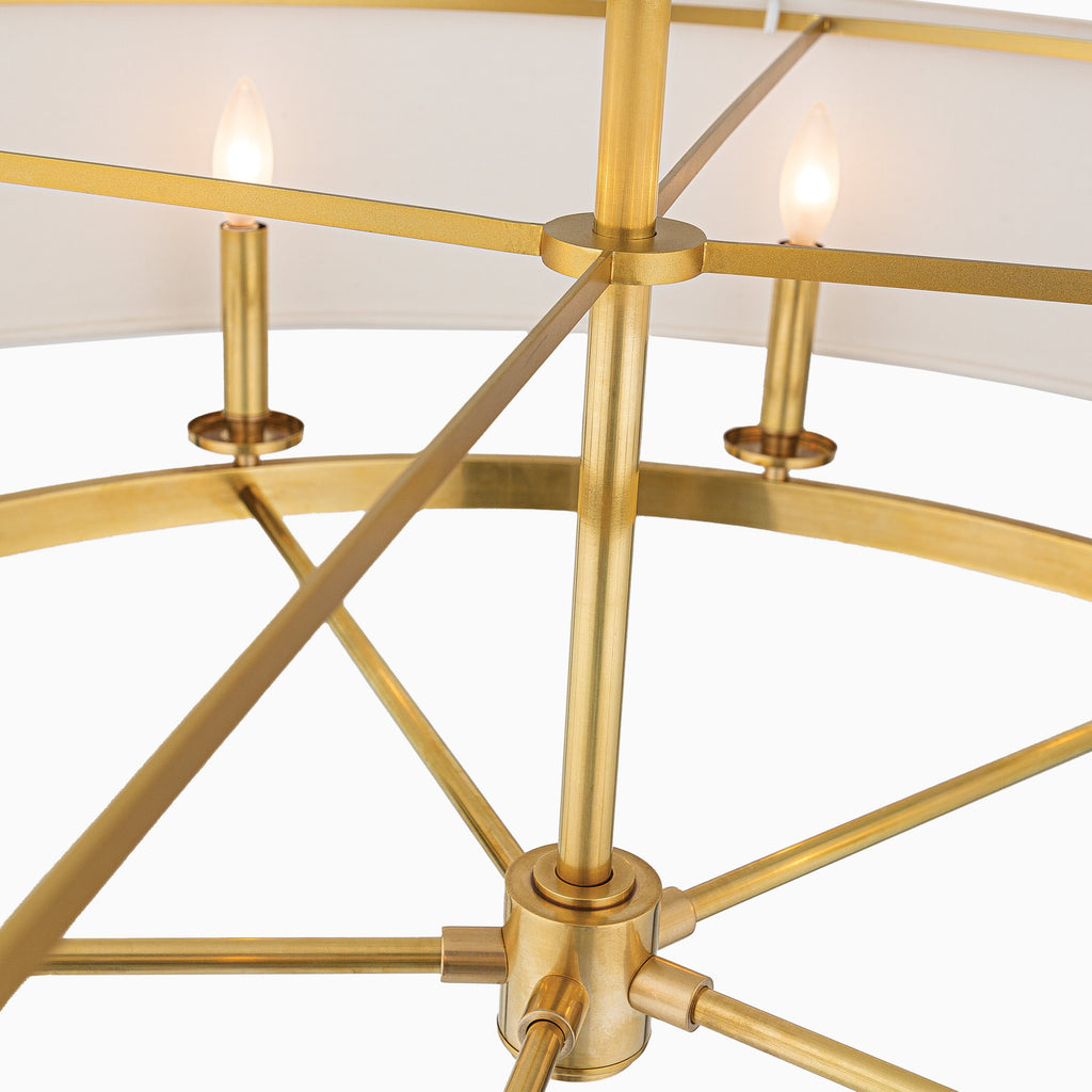 Reece Linear Lighting In Aged Brass