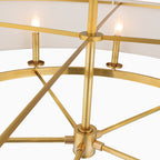 Reece Linear Lighting In Aged Brass