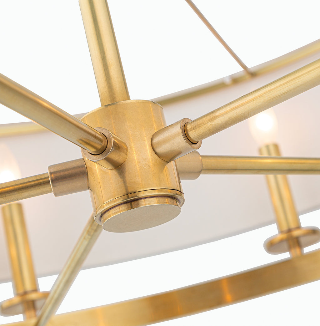 Reece Linear Lighting In Aged Brass