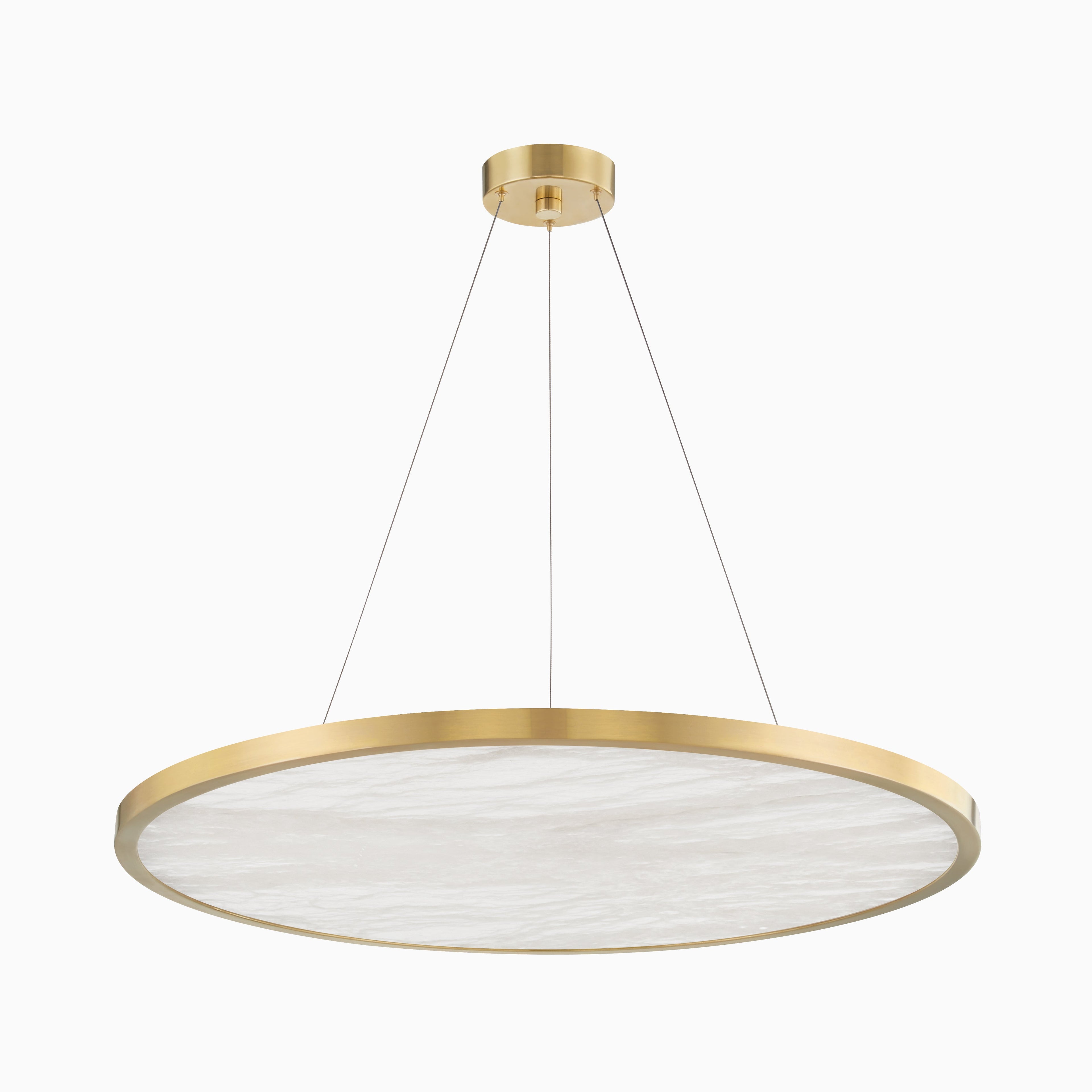 Kennie 36 Chandelier in Aged Brass
