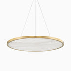Kennie 36 Chandelier in Aged Brass