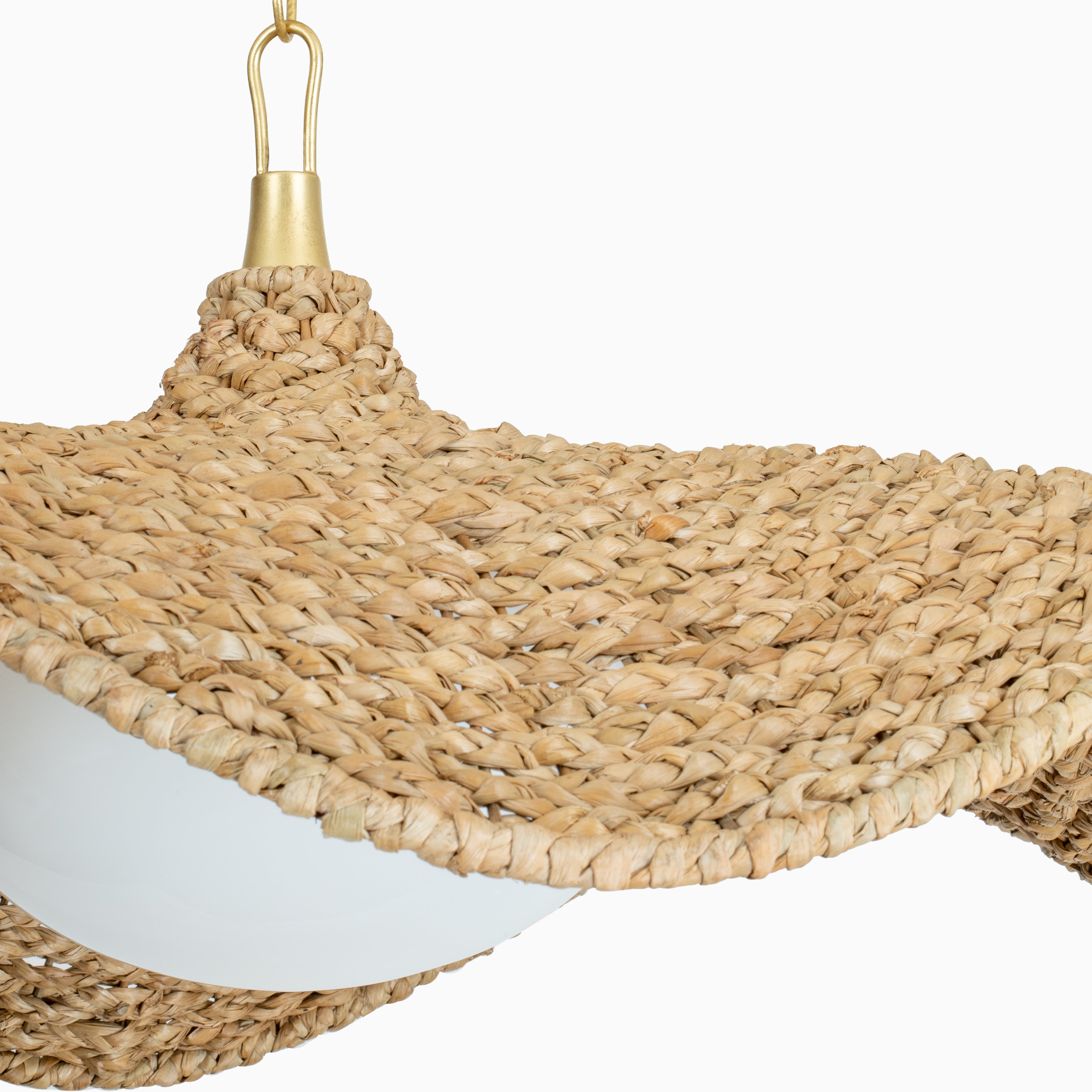 Brie Chandelier in Vintage Gold Leaf