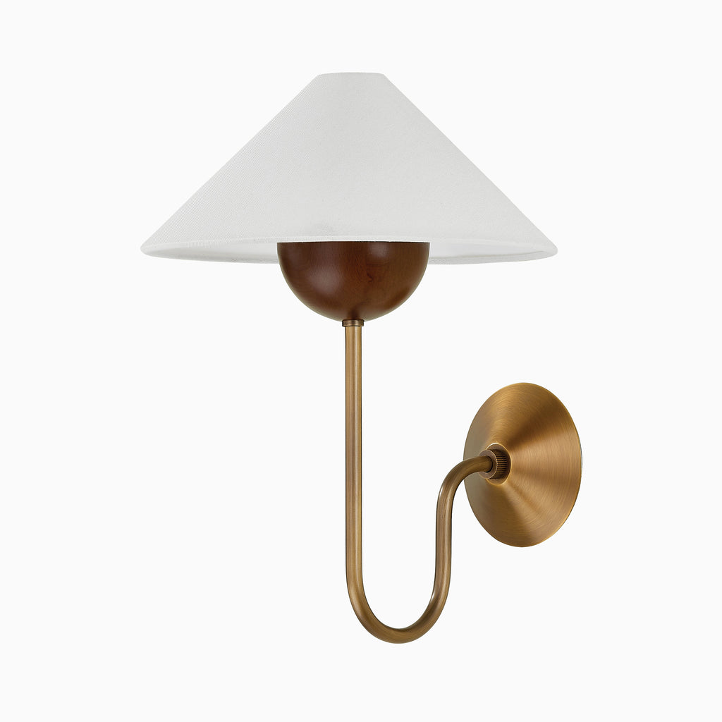 Leilani Wall Sconce in Patina Brass
