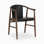 Foster Dining Chair in Onyx Leather