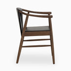 Foster Dining Chair in Onyx Leather
