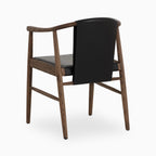 Foster Dining Chair in Onyx Leather