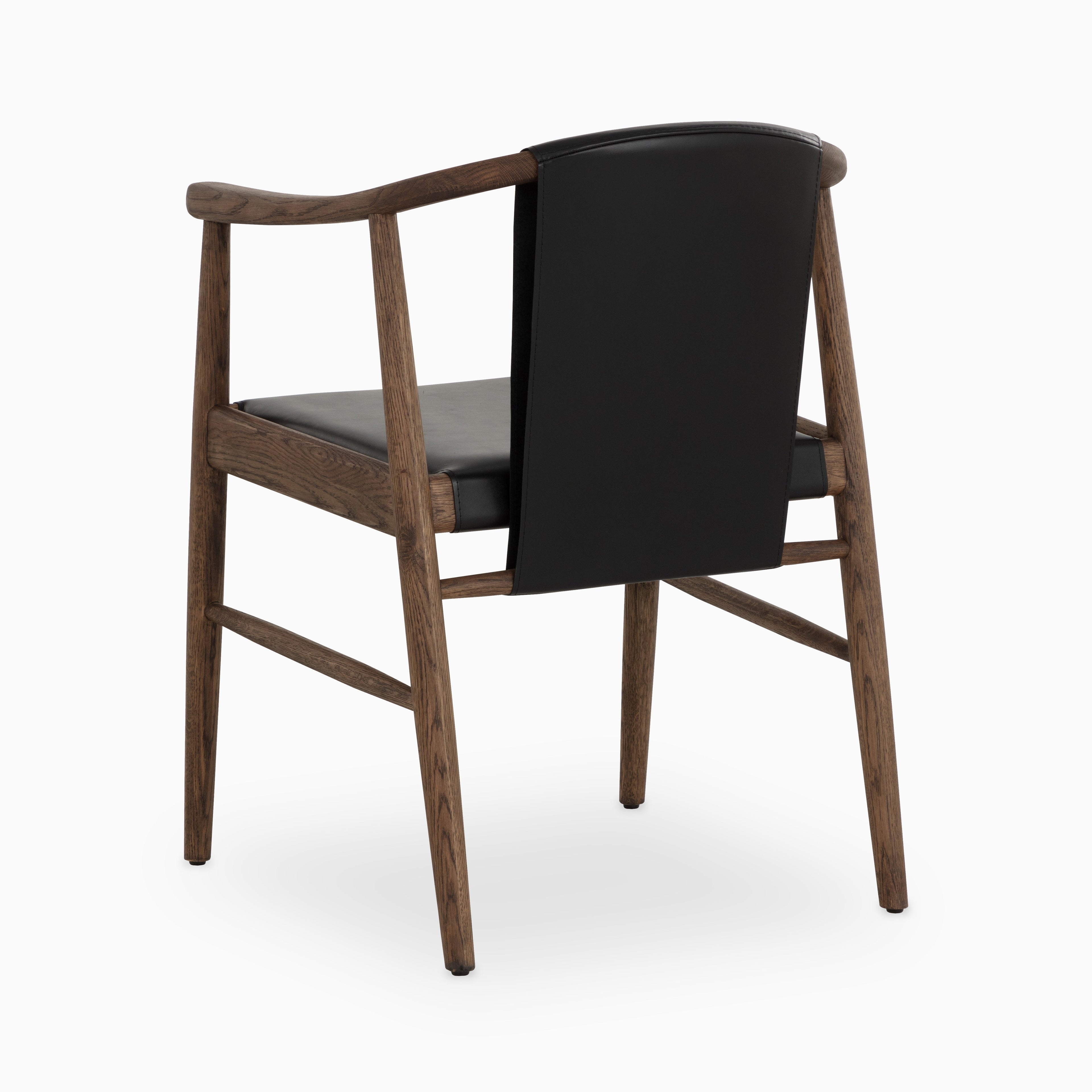 Foster Dining Chair in Onyx Leather